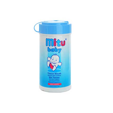 MITU BABY WIPES BLUE BTL 60S PCS